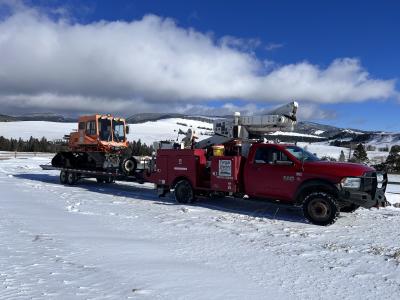 fergus electric operating in the snow